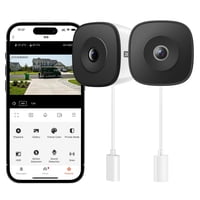 Cámara De Seguridad Homiq Life Window 2K, 2,4 Ghz/5 Ghz, Wifi, Paquete De 2