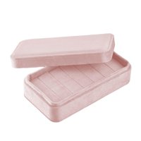 Bothyi - Expositor De Anillos Con Tapa Para Mujeres Y Niñas, Mesas De Vestir, Armarios, Cajones, Color Rosa