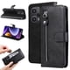 thumbnail image 5 of Funda con Cremallera para Xiaomi Poco F5, Carcasa Cartera de Cuero PU con Soporte y Tarjetero, 5 of 6