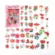 thumbnail image 2 of 100pcs Kawai Vintage Plant Flower Stickers - Perfect for Laptops, Guitars, Fridges, and More!, 2 of 4