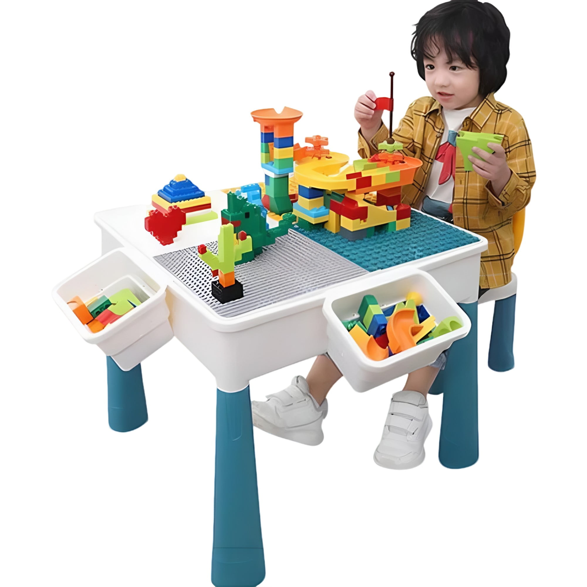 Todok - Juego De Rol Infantil Unisex Con Legos Mesa Y Silla