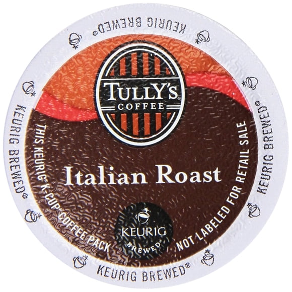 Cápsulas K-Cup TULLY'S Italian Roast - Pack de 24 unidades