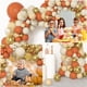 thumbnail image 4 of Kit de arco de globos Archloon naranja de 156 piezas con blanco y dorado, 4 of 5