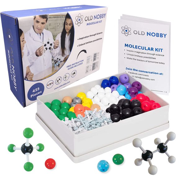 Kit de modelos moleculares Old Nobby Organic Chemistry Set 425 piezas
