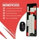 thumbnail image 4 of Kit Teclado y Mouse Inalámbrico Bluetooth Recargable Rojo, 4 of 8