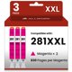 thumbnail image 1 of Cartucho de tinta ALLWORK CLI-281XXL magenta, paquete de 3, 1 of 6