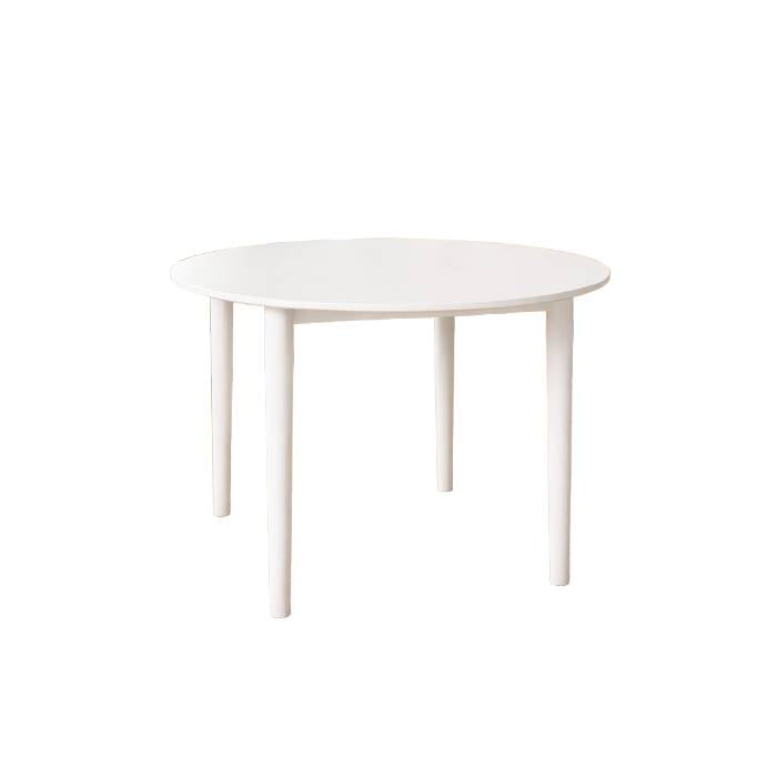 Moad - Mesa Vema Redonda Wood 80cm - Blanca