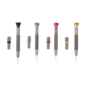 Ioensy - Juego De Destornilladores Para Relojes Con Accesorio Multiusos Portátil De 4 Tamaños Diferentes