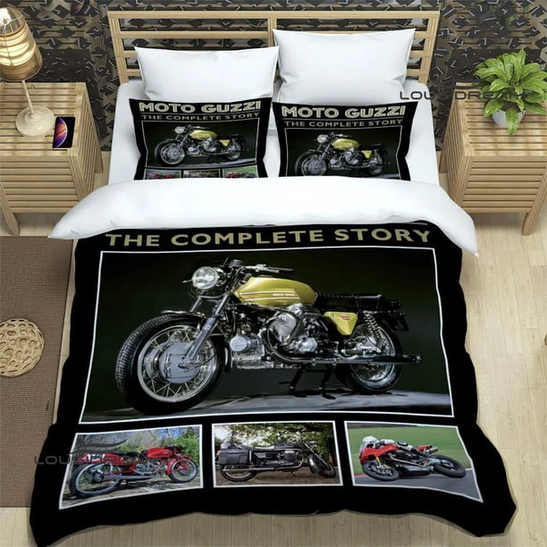 Guzzi motorcycle printed Bedding Sets exquisite bed supplies set duvet cover bed comforter set bedding set luxury birthday gift