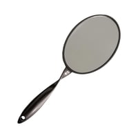 Magideal - Espejo De Maquillaje De Mano Espejo De Tocador Compacto De Estilo Vintage Para Viajes A Casa , Negro