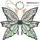 thumbnail image 1 of Set de disfraces Fairy Wings VersaCharm, 86 x 64 cm, color negro, tamaño grande, 1 of 9