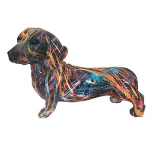 Magideal - Adorno De Perro, Estatua Artística De Animales, Regalos Artísticos, Figuras De Escritorio, Estatua De Perro, Figuras De Perro Para Sala De Estar, Ador
