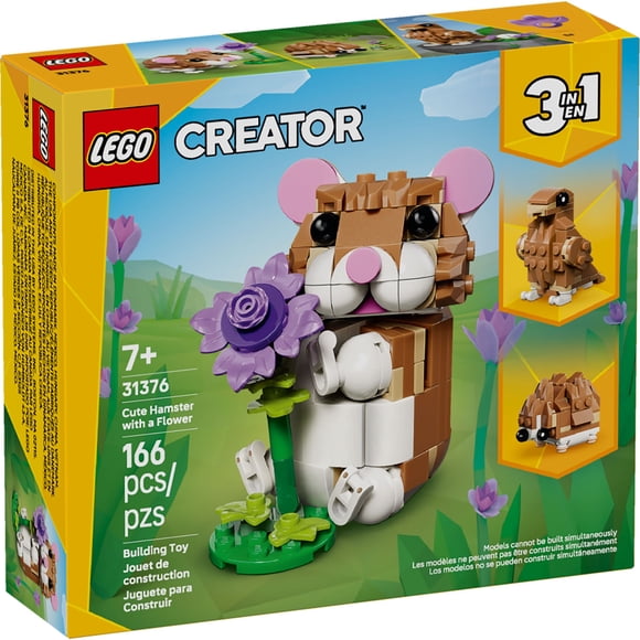 Lego Lindo Hámster Con Flor