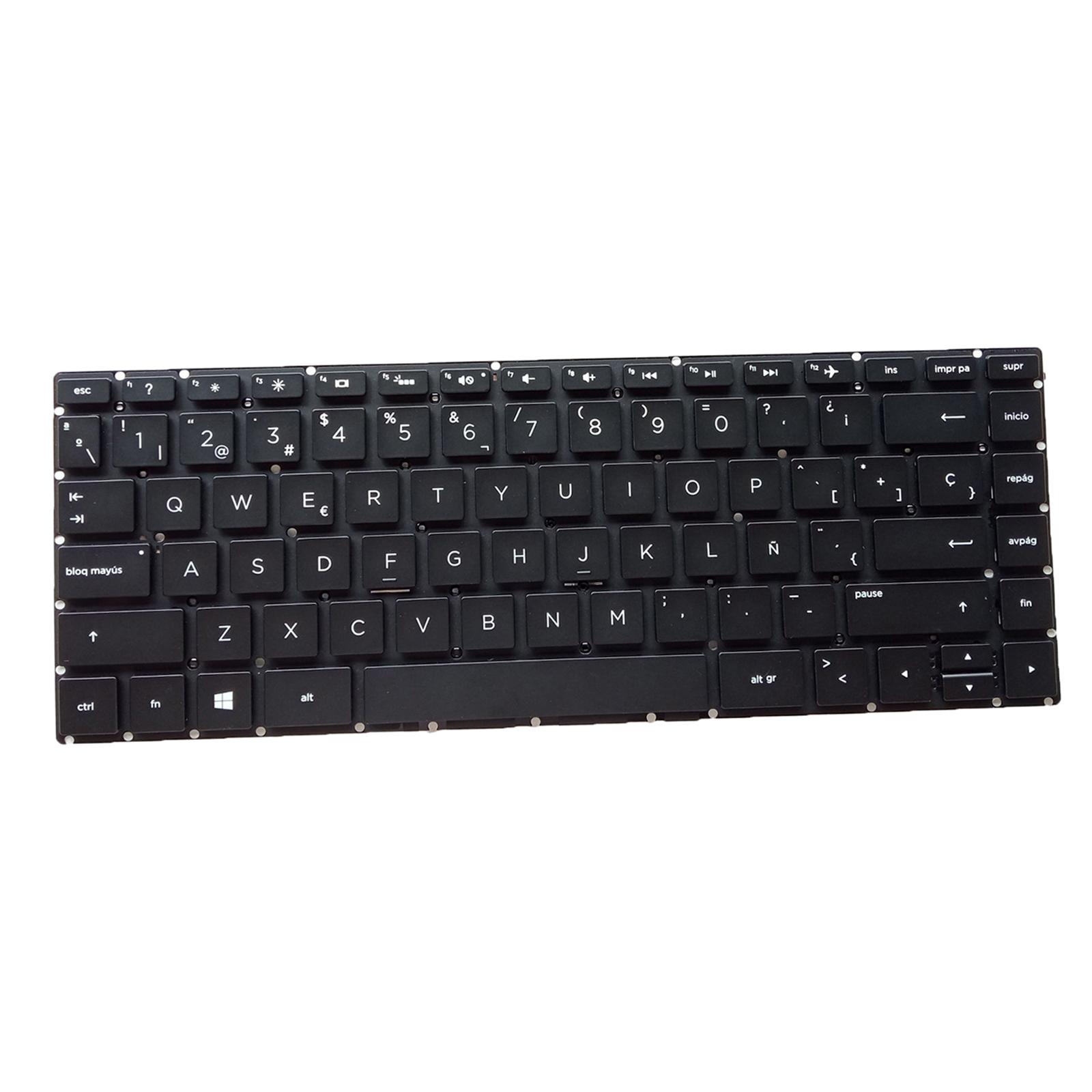 Bothyi - Recambio De Teclado Para Laptop Español Para 14-Bk Tpn-W125 Negro Con Retroiluminación