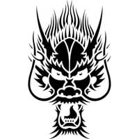 Rienda Libre Graphics - Decomural Chinese Dragon Head Animals Fantasy Ws-15884