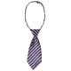 thumbnail image 1 of INSPIRE CHIC Lindo Uniforme Corbata Pre-anudada Rayada Corbatas Cortas para Mujeres Escuela Casual Talla Única Índigo Cian Oro, 1 of 6