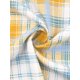 thumbnail image 5 of INSPIRE CHIC Blusas de Mujer para el Trabajo con Cuello de Lazo y Mangas Largas a Cuadros S Blanco Amarillo Verde, 5 of 6