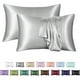 thumbnail image 1 of 1 Pair, Solid Color Faux Silk Satin Pillowcase, Household Bedding, Envelope Pillowcase, 1 of 3