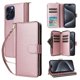 thumbnail image 1 of Funda Cartera con Cremallera y Correa para iPhone 15 Pro Soporte y Tarjetero Oro rosa, 1 of 6