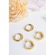 thumbnail image 4 of Pack Aros 2 Par De Argollas Lisa Piercing Chapada En Oro 18k, 4 of 5