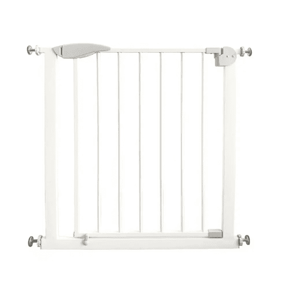 Reja De Seguridad Belug Bebe Mascota Doble Seguro 75 A 82 Cm Color Blanco