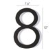 thumbnail image 2 of Números para casa REINCARVATION de metal negro de 30 cm, resistentes al óxido, 2 of 9