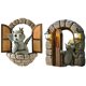 thumbnail image 1 of piezas de decoración de dragón para jardín al aire libre, estatuas transparentes para exteriores, esculturas y figuras de dinosaurios trepadores para ventanas de jardín, 1 of 4