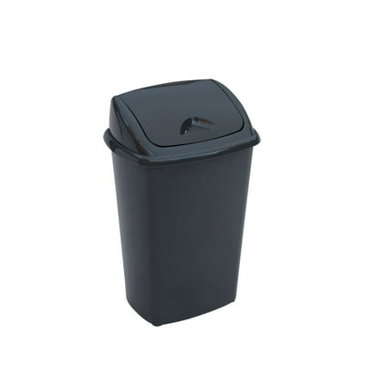 Basurero Vaiven 30L Negro 1 Un Innovaplast