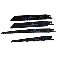 Ioensy - 4 Hojas De Sierra De Sable De Acero De Repuesto Para Jardín De Corte De Tuberías Sólidas