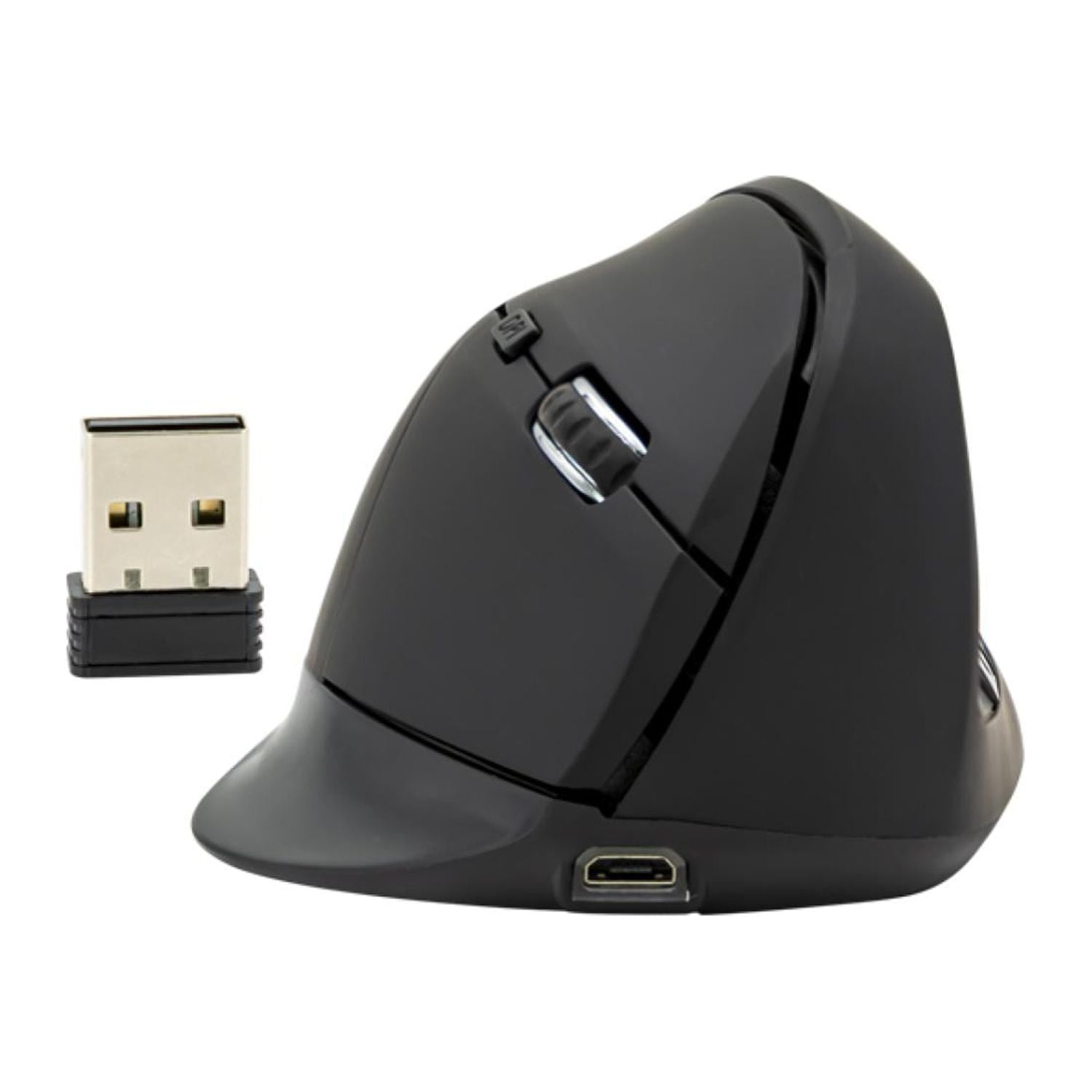 Philco - Mouse Inalambrico Usb Vertical 6b 1600dpi Negro Pro