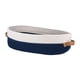 thumbnail image 5 of Basker De Algodón Tejido De Canasta Baño Bin Para Sala De Estar Gabinete Casero Azul Y Blanco, 5 of 5