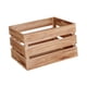 thumbnail image 5 of Caja de ropa de bocina de madera Organizador de canasta de almacenamiento de decoración del hogar rústico para el jardín minorista Pantry Pantry Veget Color claro, 5 of 5