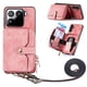 thumbnail image 1 of Funda Tipo Cartera con Correa Cruzada para Xiaomi 15 Protección Contra Golpes Rosa, 1 of 5