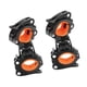 thumbnail image 5 of Soportes para linterna de bicicleta, abrazaderas de marco para faro delantero, soportes de abrazadera para antorcha multifunción para bicicletas de , Naranja, 5 of 5