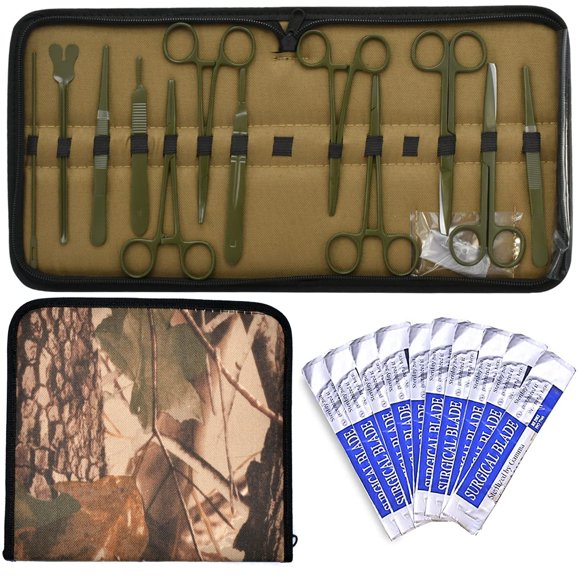 Kit de disección MuskalMed de 24 piezas de acero inoxidable