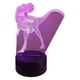 thumbnail image 4 of Lampara Ilusion 3D Dino Rex de 7 colores, Base touch, 4 of 7