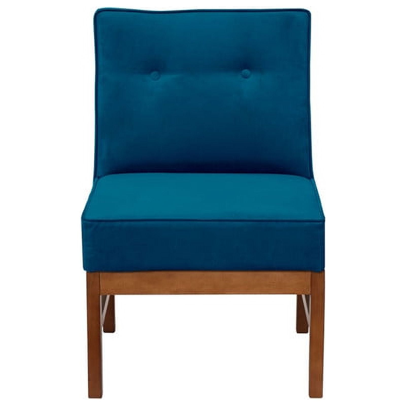 Latam Home - Sitial Colonia Tela Velvet Azul Petroleo