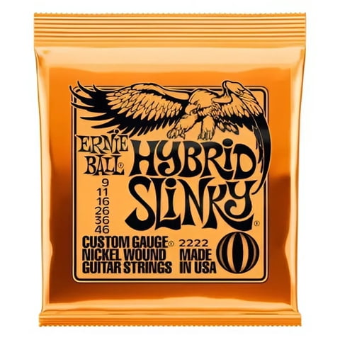 Ernie Ball - Set 6 Cuerdas Para Guitarra Electrica Hybrid Slinky 2222