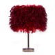 thumbnail image 1 of Lámpara de Mesa Etiger Feather Rojo Vino 31-35 cm, 1 of 6
