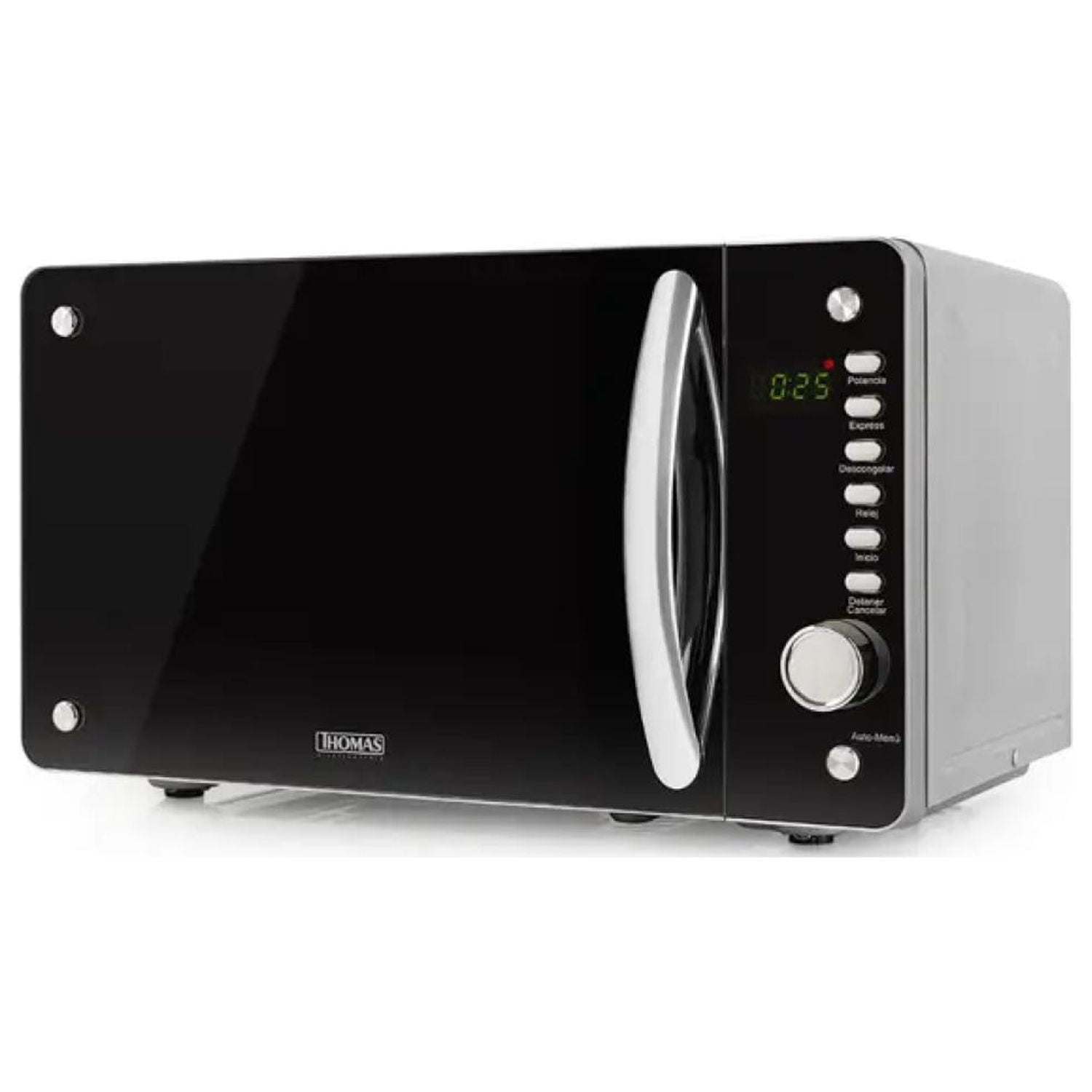 Microondas Electrico 20l 800w Negro Gris Th-20dm Thomas