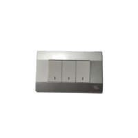 Art Dna - Interruptor Triple 9/32 10A Plata K-P03