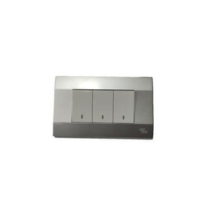 Art Dna - Interruptor Triple 9/32 10A Plata K-P03