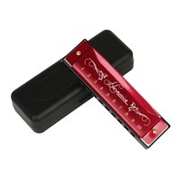 Bothyi - Armónica Deluxe Armónica Diatónica Armónica Regalos Órgano Bucal Profesional Rojo
