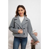 Likeshop - Chaqueta Corta Mujer Formal Otoño Invierno 7574