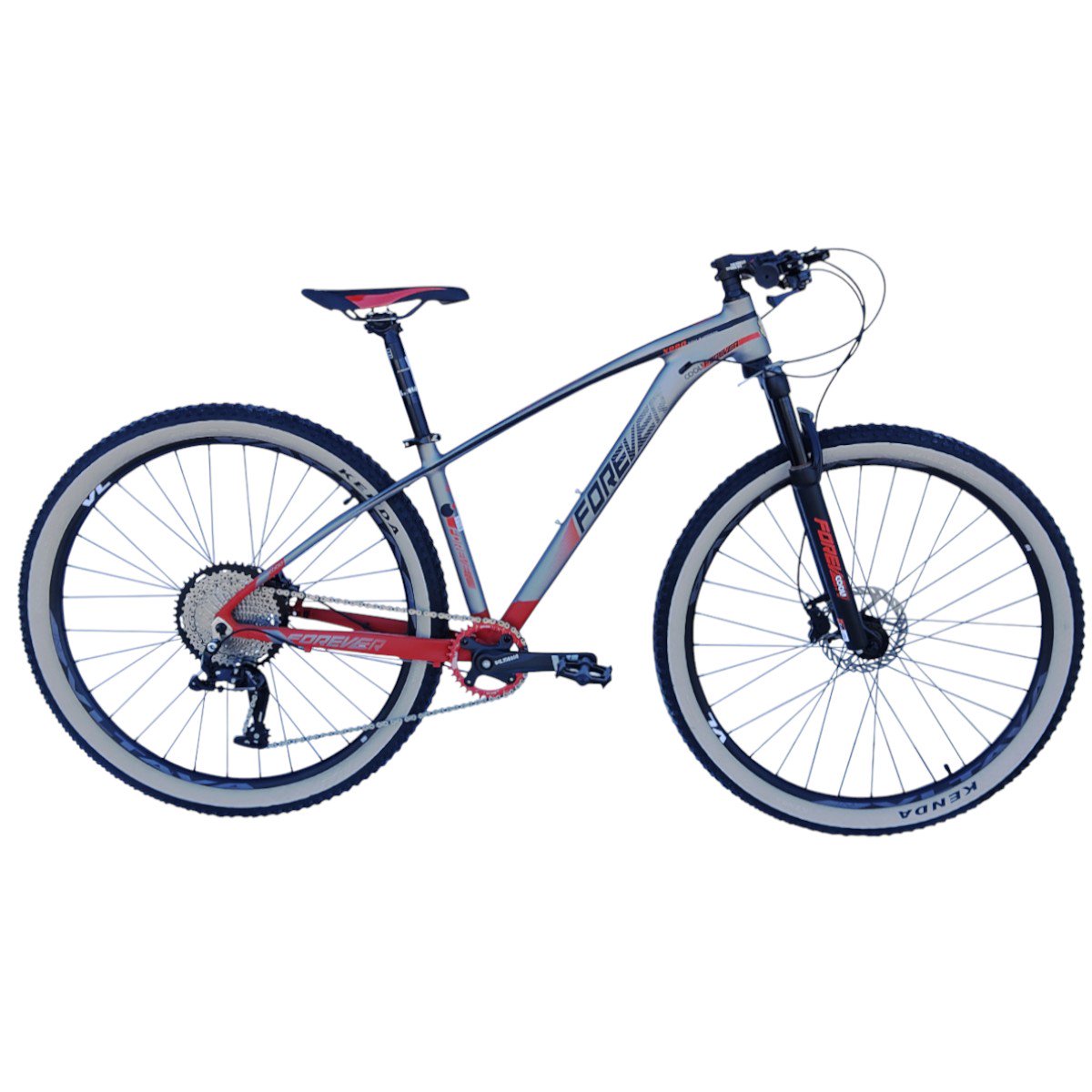 Vipnetwork - Bicicleta Aro 29 Forever X880 Gris Rojo