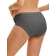 thumbnail image 3 of INSPIRE CHIC Maternidad para Mujeres Embarazadas Bragas de Embarazo de Talle Bajo Cintura en V Soporte para el Vientre Ropa Interior Postparto 2XL Gris, 3 of 4