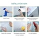 thumbnail image 5 of Película decorativa para ventanas, esmerilada, transparente, anti-UV, no adhesiva, para el hogar y la oficina, 17,7 x 78,7 pulgadas, 5 of 7