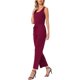 thumbnail image 4 of INSPIRE CHIC Monos para Mujeres Elegantes y Casuales Mono sin Mangas Cuello Redondo Tejido Pierna Ancha Rompers Jumpers Conjuntos de Verano XL Vino Rojo, 4 of 6