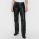 thumbnail image 2 of Pantalón Mujer Straight Negro Ecocuero Corona, 2 of 5