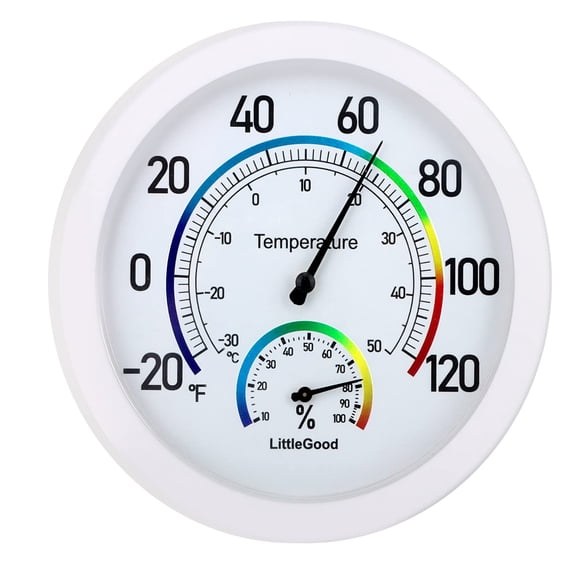 Termómetro interior con medidor de humedad LittleGood de 6 pulgadas